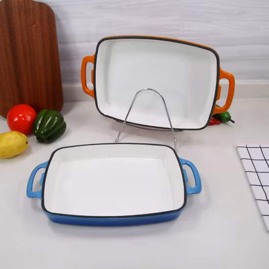 Assadeira em ferro fundido cerâmico esmaltado 29X21cm