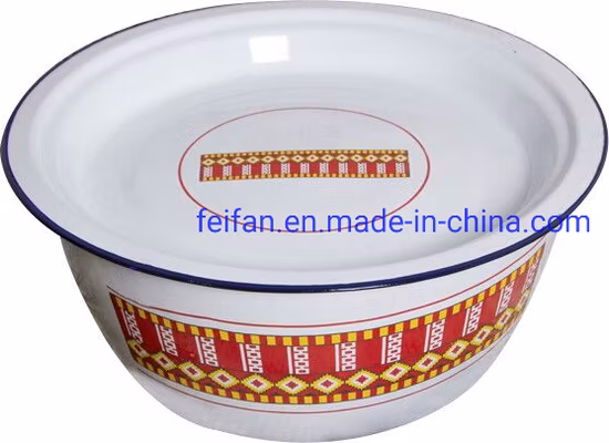 Tigela de dedo esmaltada personalizada/tigela de mistura/tigela com tampa